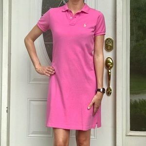 Ralph Lauren Sport Polo Shift Dress Pink XS